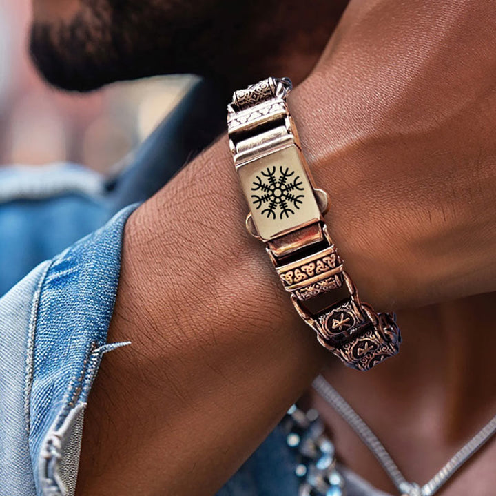 WorldNorse Viking Rune Barrel Chain Bracelet - image 3