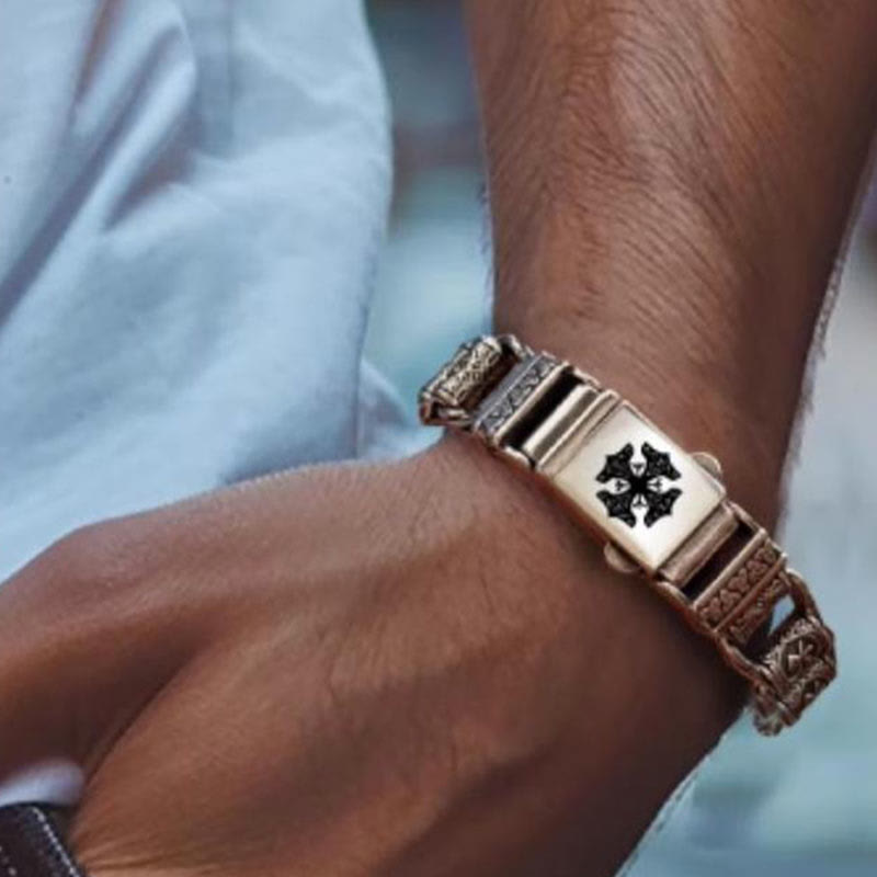 WorldNorse Viking Rune Barrel Chain Bracelet - image 12