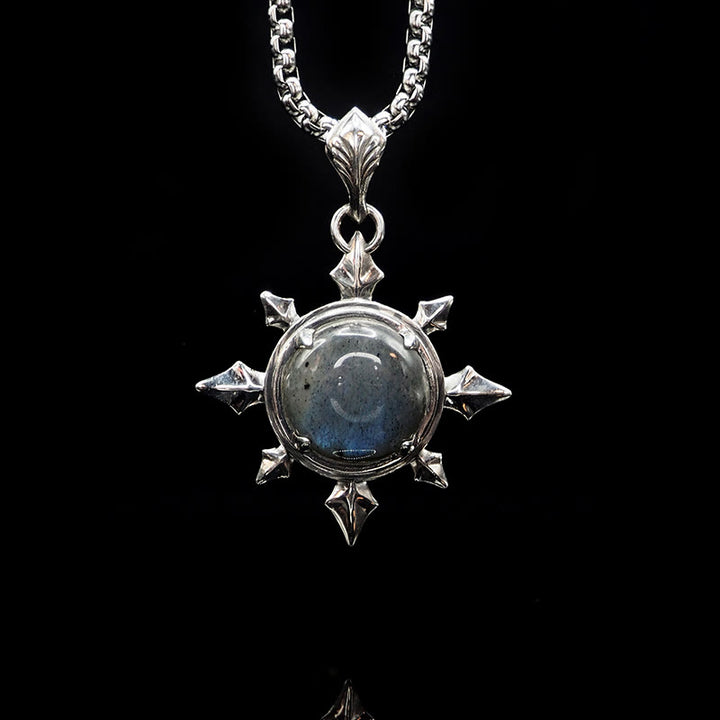 WorldNorse Dragon Stone Polaris Necklace - Large Dragon's Breath Titanium Chain - image 3