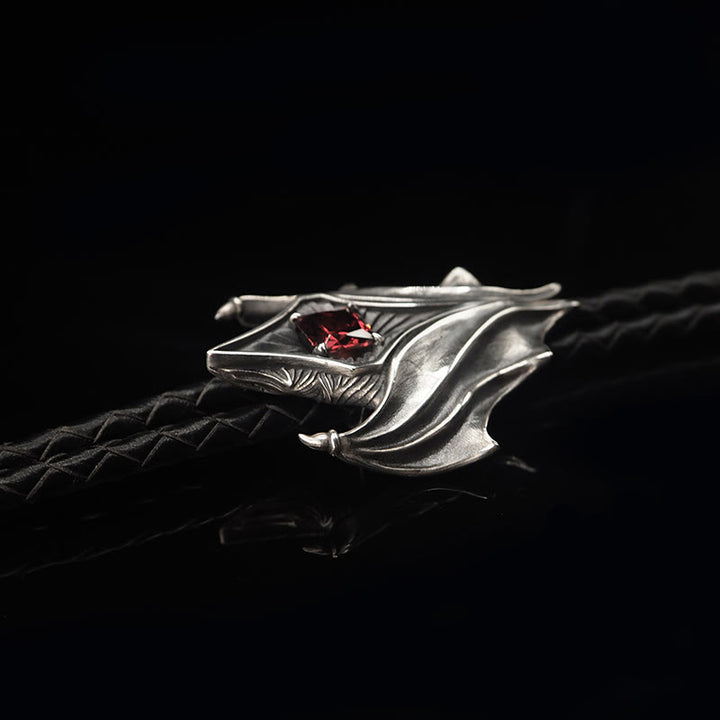 WorldNorse 925 Sterling Silver Gothic Wing Bolo Tie Necklace - image 5