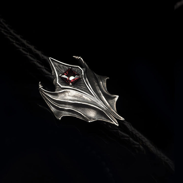 WorldNorse 925 Sterling Silver Gothic Wing Bolo Tie Necklace - image 7