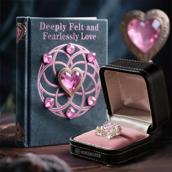 WorldNorse Freyja's Heartfire Crown Ring Set - image 2