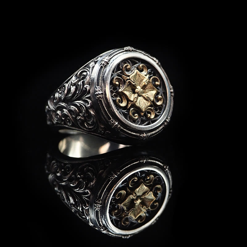 WorldNorse 925 Sterling Silver Baroque Signet Ring - image 7