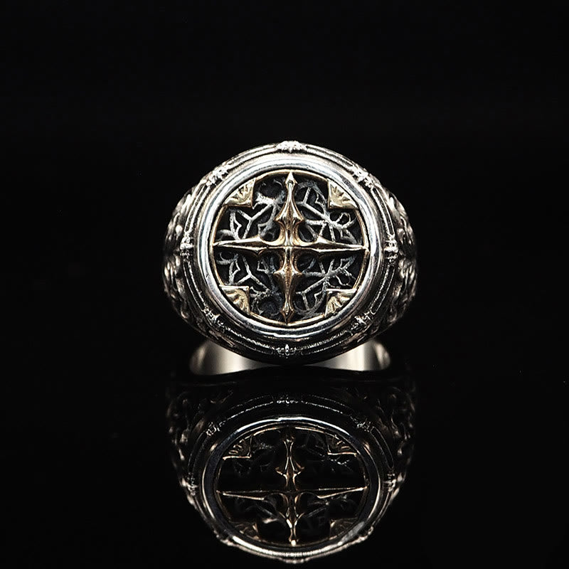 WorldNorse 925 Sterling Silver Baroque Signet Ring - Doji - US 11 - image 8