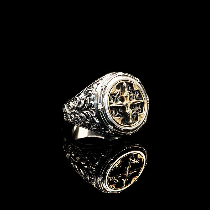 WorldNorse Handcrafted 925 Silver Baroque Signet Ring - image 9