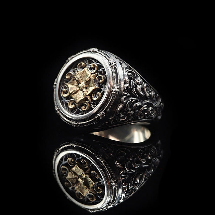 WorldNorse 925 Sterling Silver Baroque Signet Ring - image 5