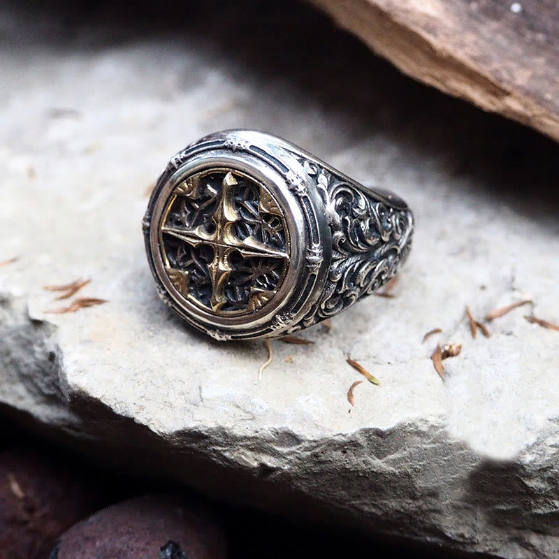 WorldNorse Handcrafted 925 Silver Baroque Signet Ring - image 3