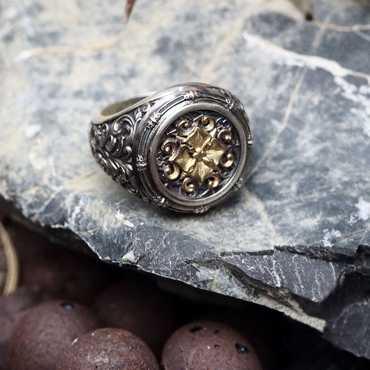 WorldNorse 925 Sterling Silver Baroque Signet Ring - image 5