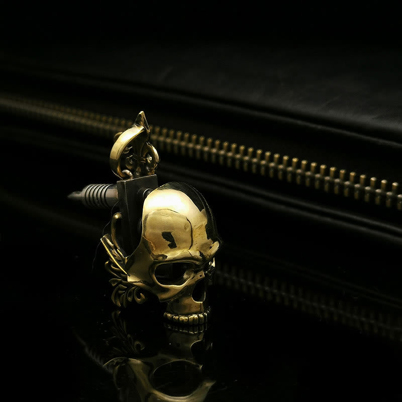 WorldNorse Skull Tattoo Machine Necklace - image 9