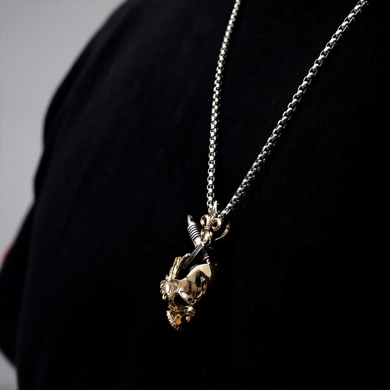 WorldNorse Skull Tattoo Machine Necklace - image 2