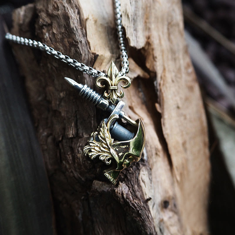 WorldNorse Handcrafted 925 Silver Skull Tattoo Machine Necklace - image 2