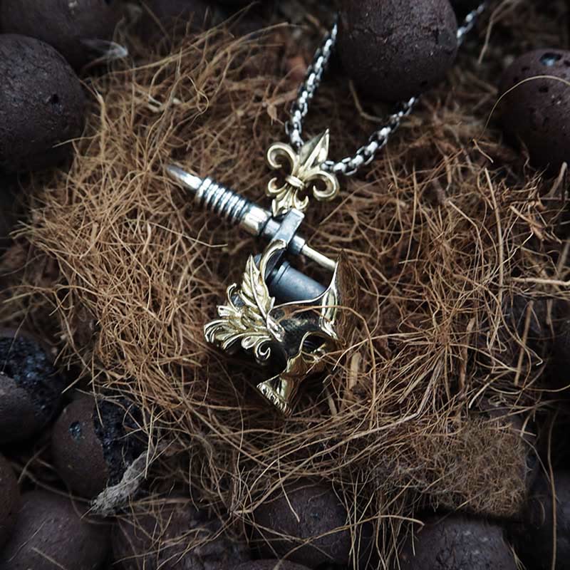 WorldNorse Skull Tattoo Machine Necklace - image 6