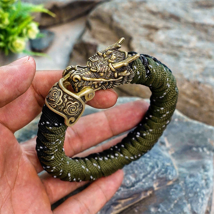 WorldNorse Mythology Norse Dragon Paracord Braided Bracelet - image 8