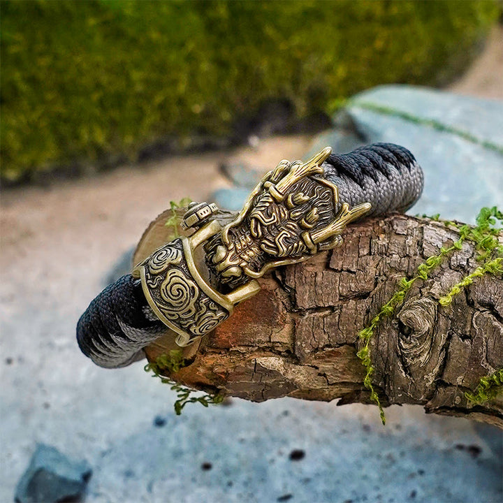 WorldNorse Mythology Norse Dragon Paracord Braided Bracelet - image 11