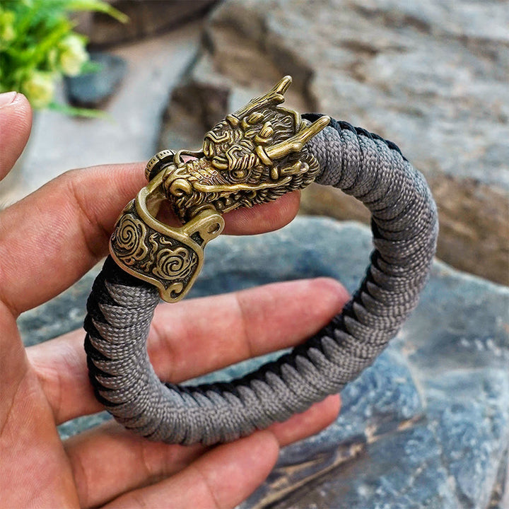 WorldNorse Mythology Norse Dragon Paracord Braided Bracelet - image 12