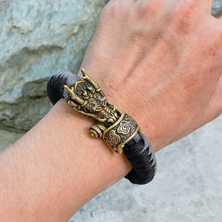 WorldNorse Mythology Norse Dragon Paracord Braided Bracelet - image 13