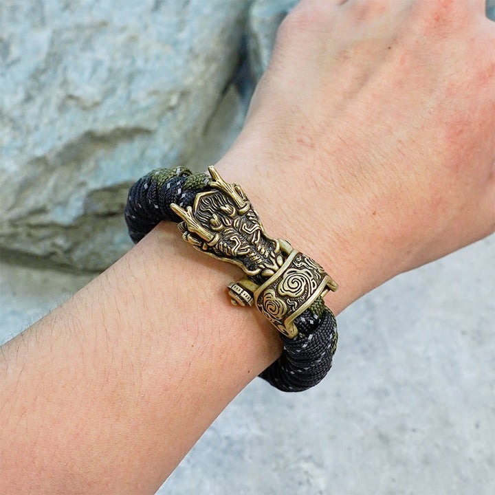 WorldNorse Mythology Norse Dragon Paracord Braided Bracelet - image 9