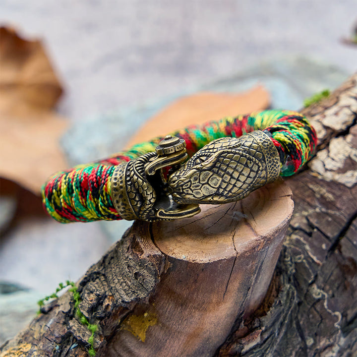 WorldNorse Viking Snake Clasp Paracord Braided Bracelet - image 7