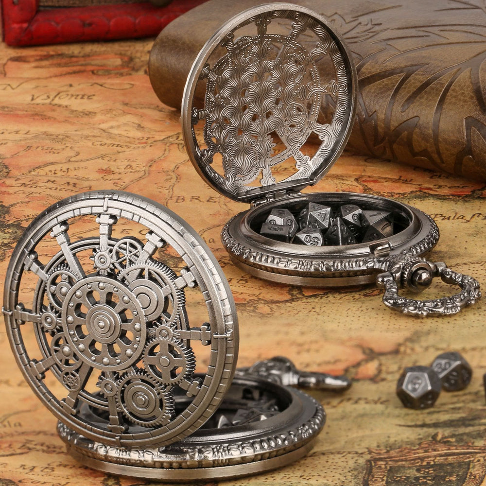WorldNorse Steampunk Gears Dice Set Waist Chain - image 1