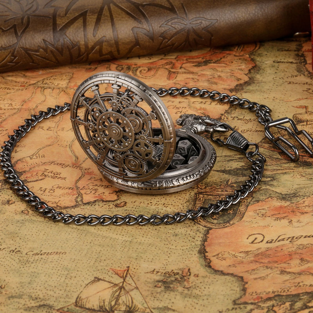 WorldNorse Steampunk Gears Dice Set Waist Chain - image 4