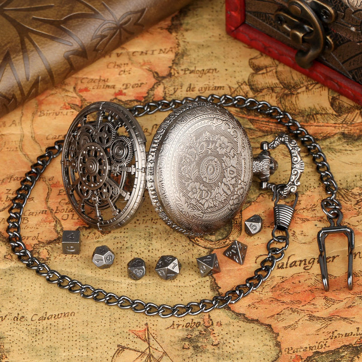 WorldNorse Steampunk Gears Dice Set Waist Chain - image 3