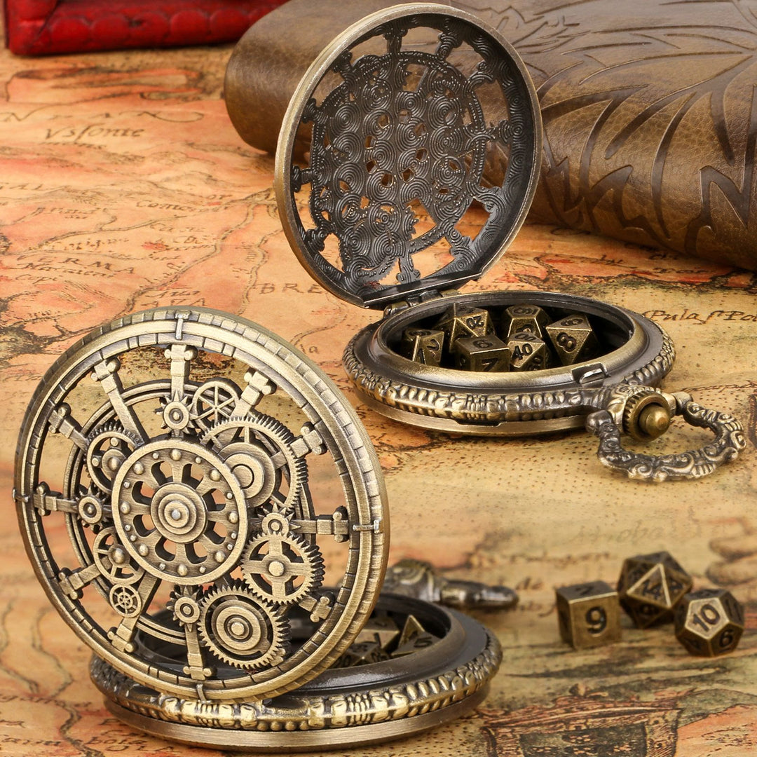 WorldNorse Steampunk Gears Dice Set Waist Chain - image 7