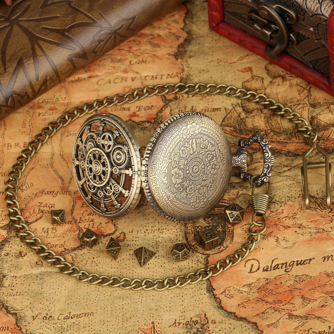 WorldNorse Steampunk Gears Dice Set Waist Chain - image 8