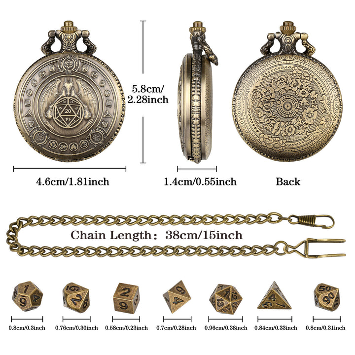 WorldNorse Norse Dragon Polyhedral Dice Set Waist Chain - image 5