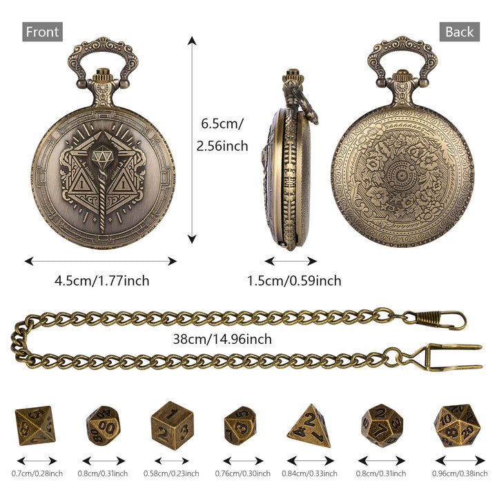 WorldNorse Magic Wand Multidimensional Dice Set Waist Chain - image 6