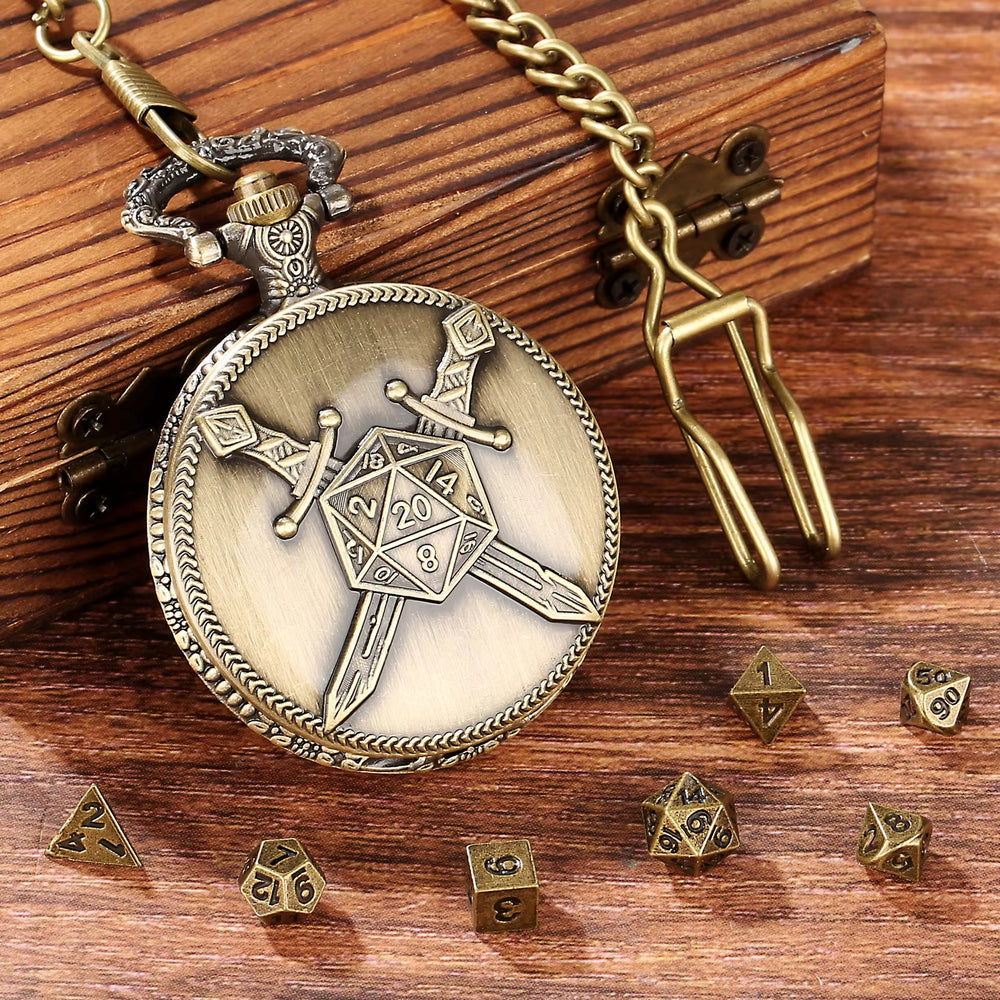 WorldNorse Dual Swords Polyhedral Dice Waist Chain - image 2