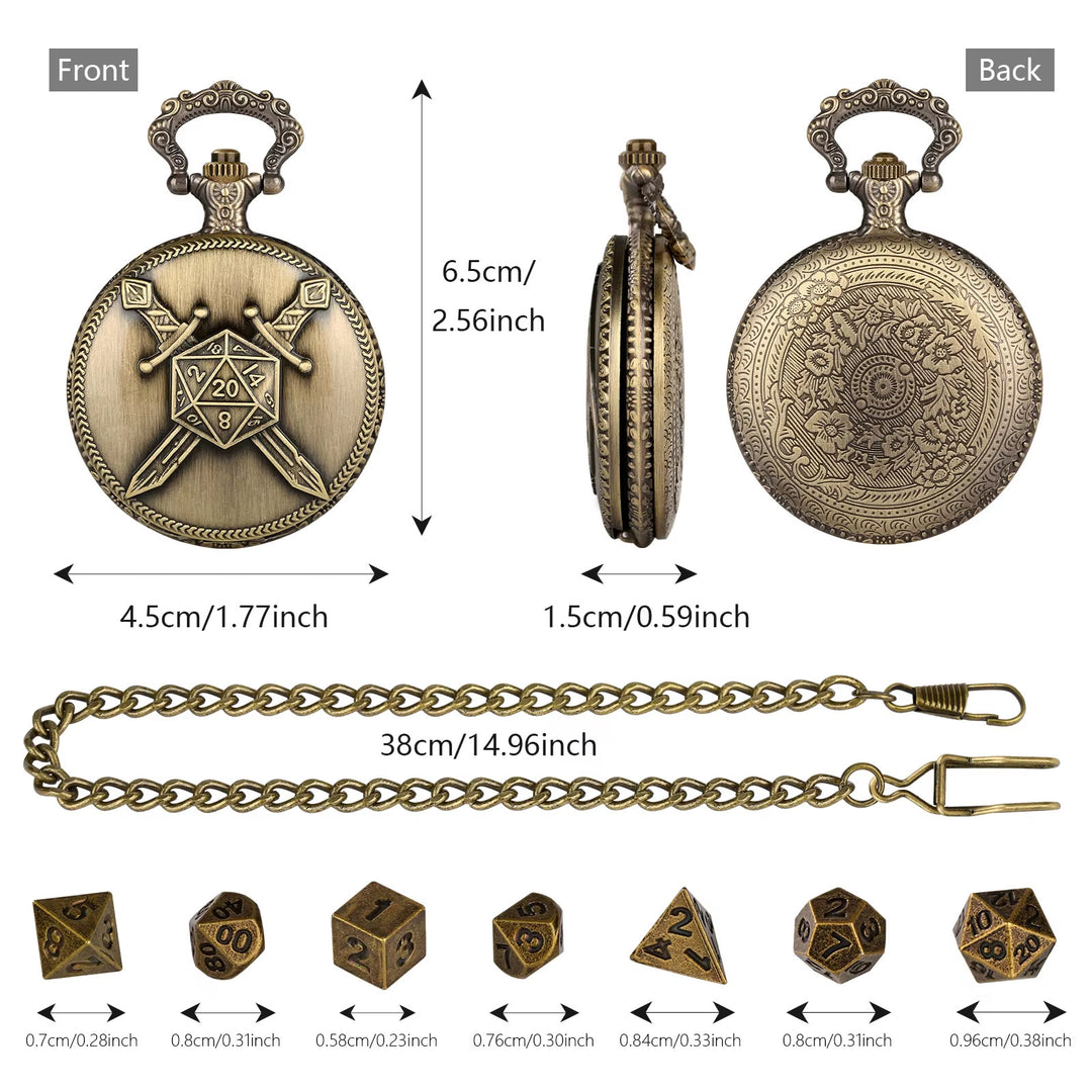WorldNorse Dual Swords Polyhedral Dice Waist Chain - image 6
