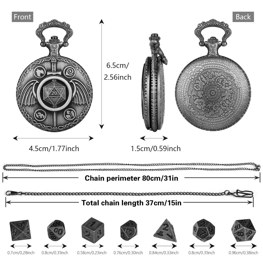 WorldNorse Sword Wings Polyhedral Dice Waist Chain - image 10