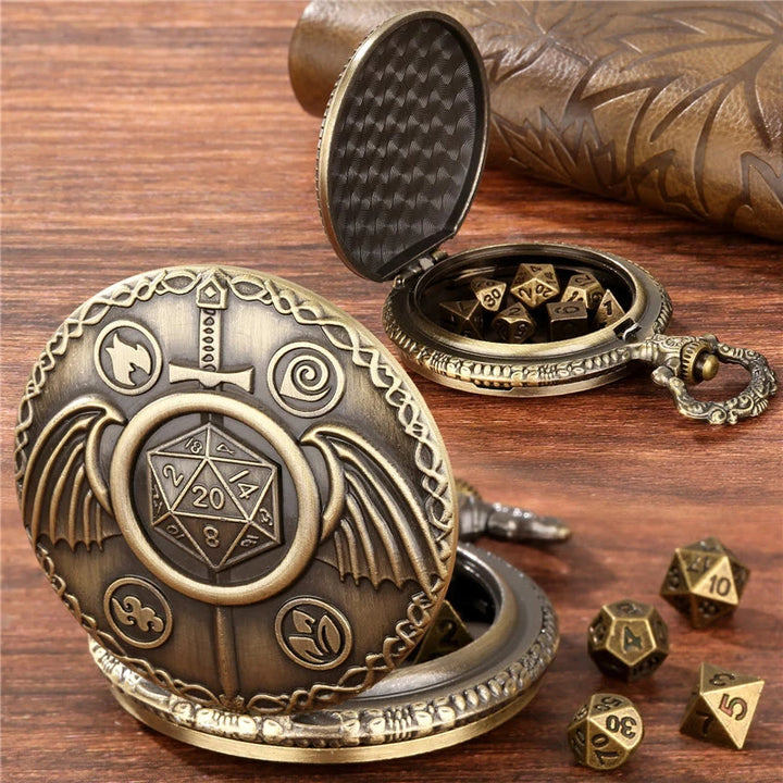 WorldNorse Sword Wings Polyhedral Dice Waist Chain - image 1