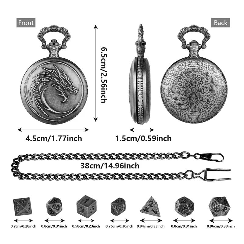WorldNorse Norse Dragon Pattern Dice Set Waist Chain - image 9