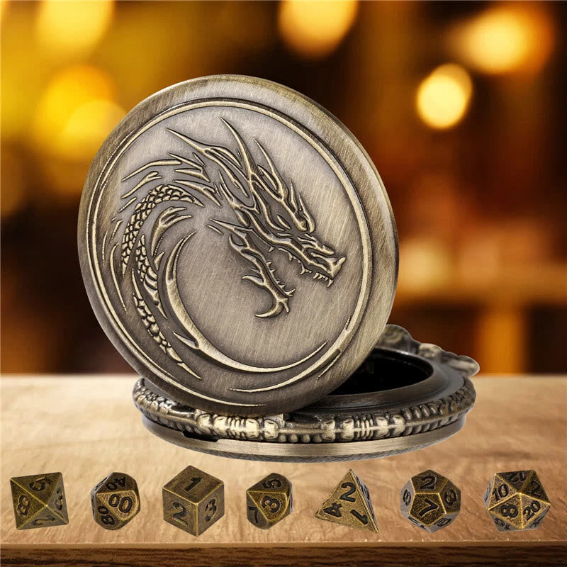 WorldNorse Norse Dragon Pattern Dice Set Waist Chain - image 3