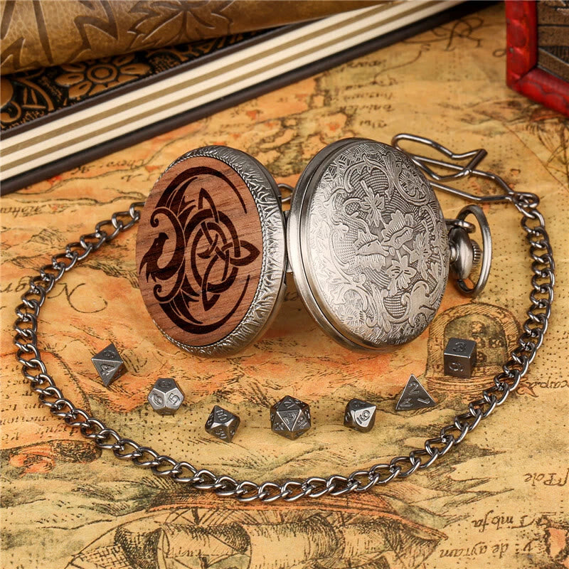 WorldNorse Vintage Dragon Triquetra Seven Dice Waist Chain - image 6