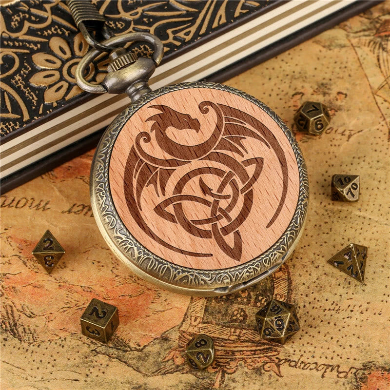WorldNorse Vintage Dragon Triquetra Seven Dice Waist Chain - image 2