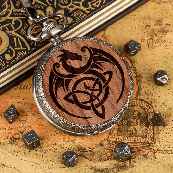 WorldNorse Vintage Dragon Triquetra Seven Dice Waist Chain - image 5