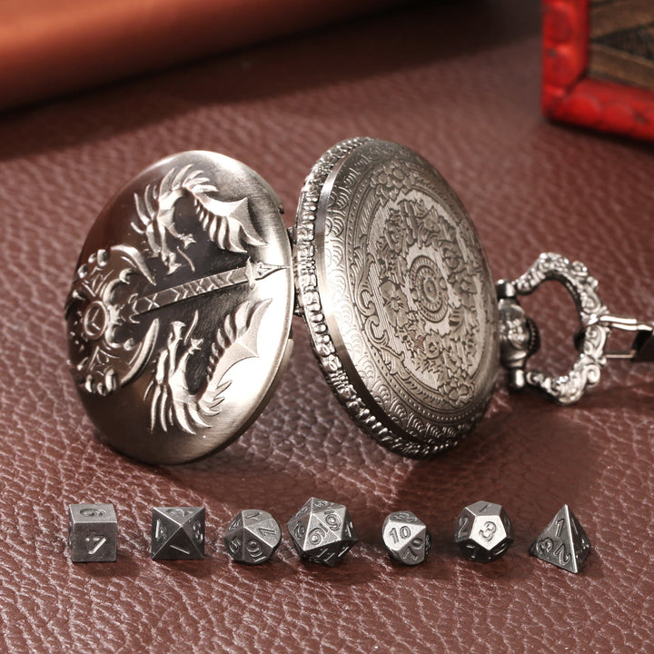 WorldNorse Double Dragon Axe Polyhedral Dice Waist Chain - image 3