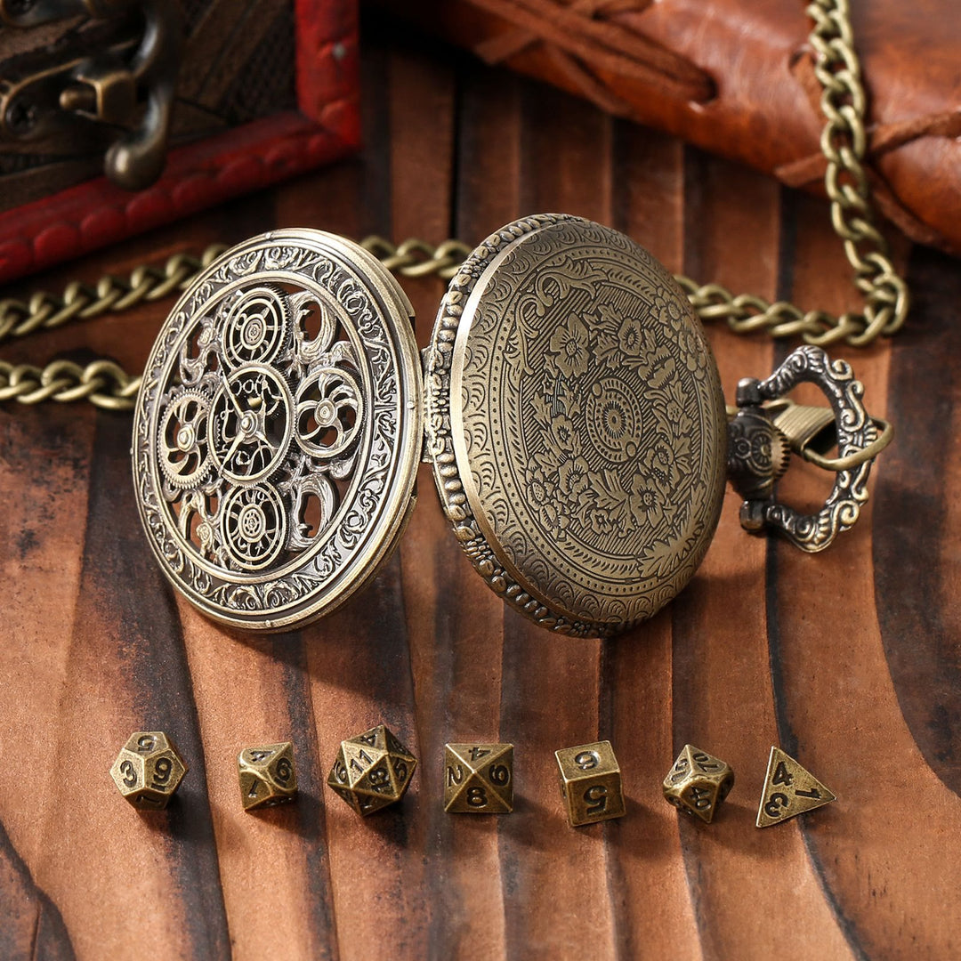 WorldNorse Punk Hollow Gears Mini Dice Set Waist Chain - image 5