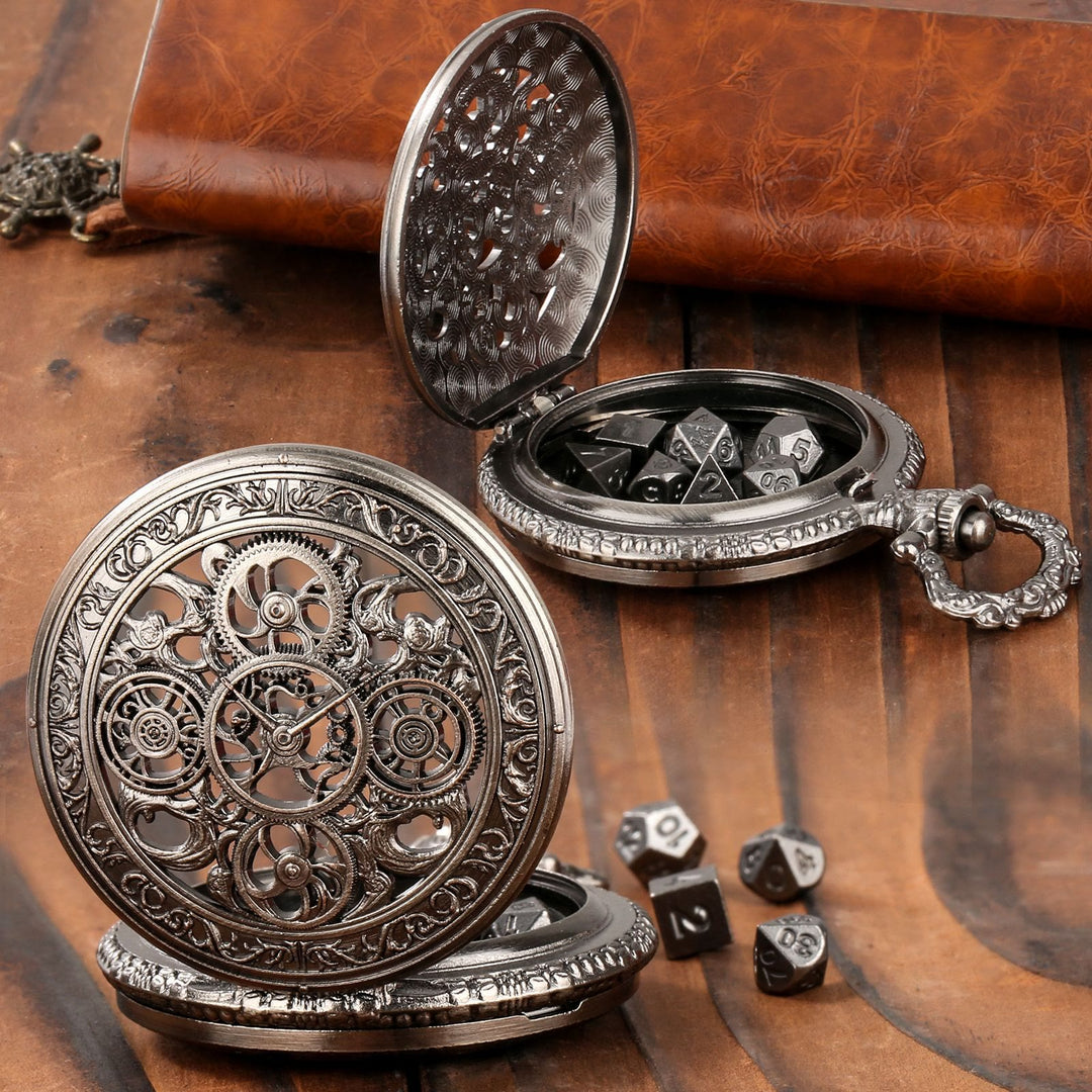 WorldNorse Punk Hollow Gears Mini Dice Set Waist Chain - image 9