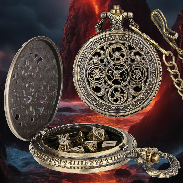 WorldNorse Punk Hollow Gears Mini Dice Set Waist Chain - image 3