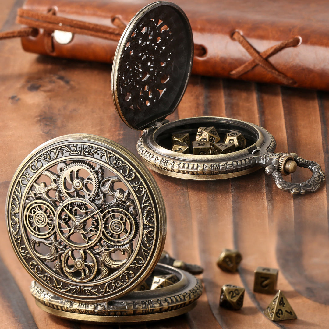 WorldNorse Punk Hollow Gears Mini Dice Set Waist Chain - image 4