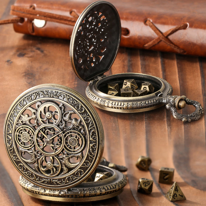 WorldNorse Punk Hollow Gears Mini Dice Set Waist Chain - image 3