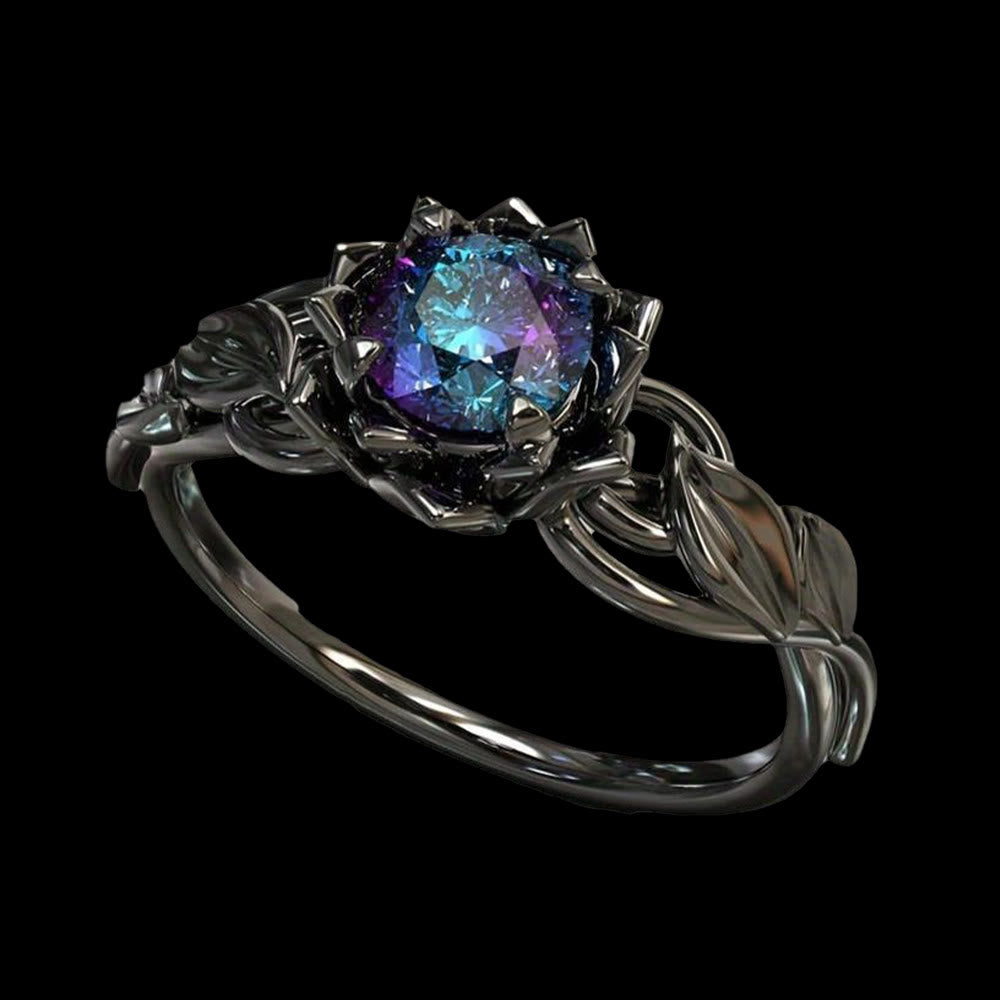 WorldNorse Aurora Flower Knot Ring - Colourful - US 11 - image 0