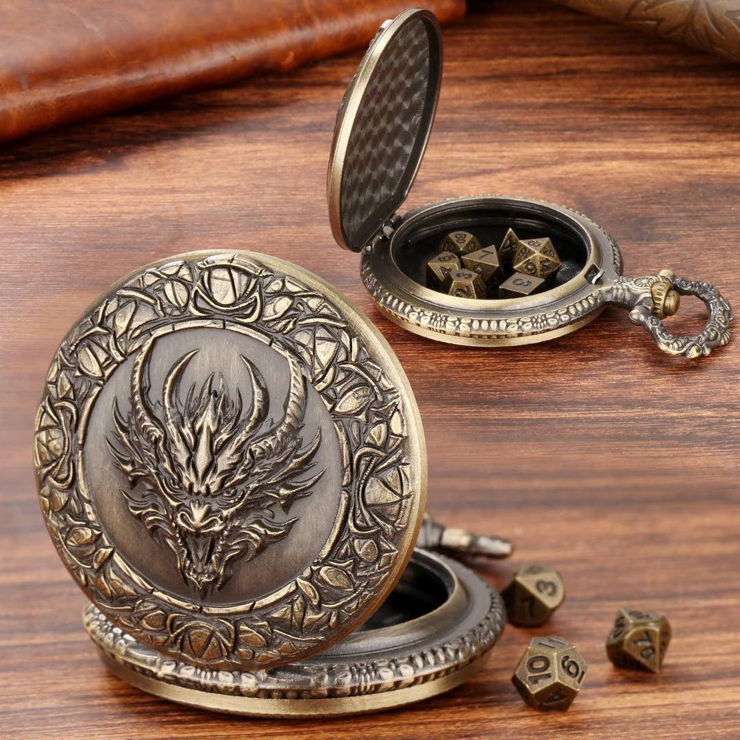 WorldNorse Viking Dragon Mini Polyhedral Dice Set Waist Chain - image 2
