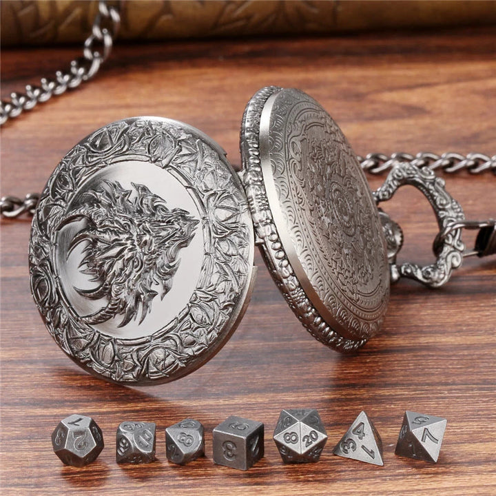 WorldNorse Viking Dragon Mini Polyhedral Dice Set Waist Chain - image 8