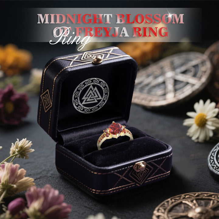 WorldNorse Midnight Blossom of Freyja Ring - image 16