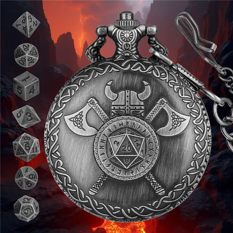 WorldNorse Viking Axe Helmet Rune Seven Dice Waist Chain - image 5