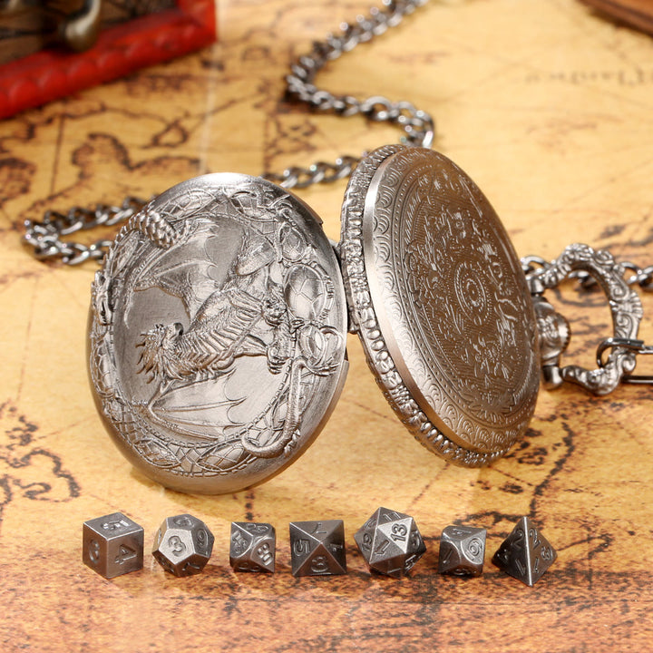 WorldNorse Mythology Dragon Pattern Polyhedral Dice Waist Chain - image 9